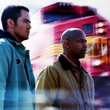 Denzel Washington e Chris Pine nell'action movie Unstoppable