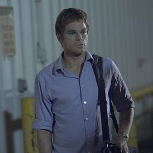 Michael C. Hall in una scena dell'episodio Everything is Illumenated della quinta stagione di Dexter
