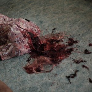 Un'immagine agghiacciante del film Rubber