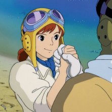 Un'immagine della coraggiosa Fio dal film Porco Rosso