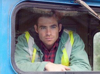 Un'immagine di Chris Pine dal film Unstoppable