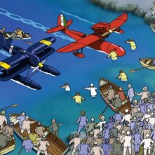 Un'immagine suggestiva dal film Porco Rosso