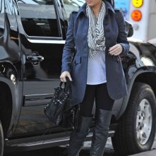 Kim Kardashian con la sua auto al Jeffery nel Meatpacking district