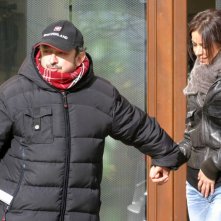 Orfeo Orlando (regista) e Monia Fucci ( attrice) sul set di 'Lontano'