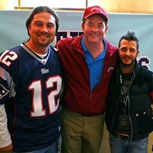 Tom Brady con gli assistenti