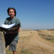 Emilio Estevez sul set del film The Way di cui è regista e interprete