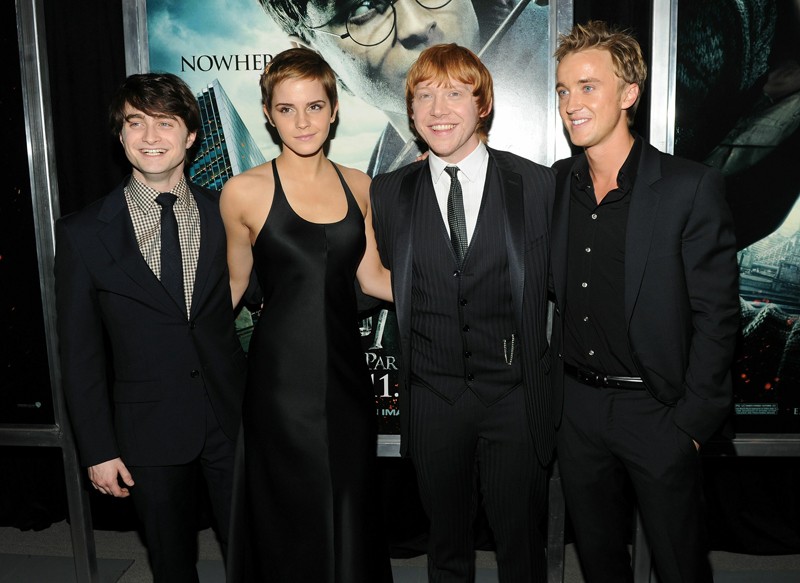 Daniel Radcliffe Emma Watson Rupert Grint E Tom Felton Alla Premiere Di Harry Potter E I Doni Della  183624