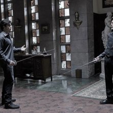 Clark (Tom Welling) e Lionel (John Glover) nell'episodio Luthor di Smallville