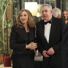 Lunetta Savino e Pierfrancesco Loche in una scena di Due mamme di troppo