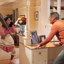 Teri Hatcher e Mark Moses nell'episodio Excited and Scared di Desperate Housewives