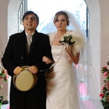 Vincenzo Salemme con Lucrezia Piaggio nel film A Natale mi sposo