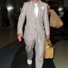 David Arquette arriva all'aeroporto di Los Angeles dopo aver trascorso il weekend party a Miami