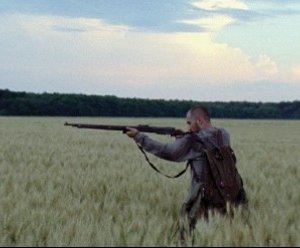 Scena di caccia del film Portrait of the Fighter as a Young Man