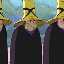 Tre piccole vecchiette centenarie nel film Mia et le Migou