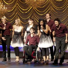 Il cast di Glee in una scena dell'episodio Special Education
