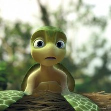 Un sorpreso Sammy nel film d'animazione Le avventure di Sammy - Il passaggio segreto