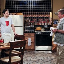 William Shatner e Jonathan Sadowski in $#*! My Dad Says nell'episodio The Manly Thing To Do