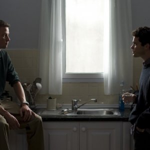 Eloy Azorín con Oriol Vila nel film Todas las canciones hablan de mí