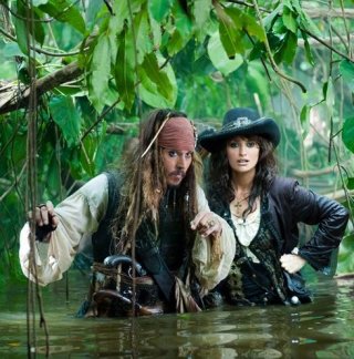 Johnny Depp e Penelope Cruz inPirati dei Caraibi 4: Oltre i confini del mare