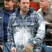 Ben Affleck durante le riprese del film The Company Men