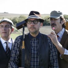 Gianfelice Imparato, Sergio Castellitto e Marco Giallini nel film La bellezza del somaro