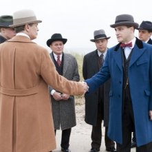 Michael Pitt, Steve Buscemi e Michael Stuhlbarg in una scena dell'episodio A Return to Normalcy di Boardwalk Empire