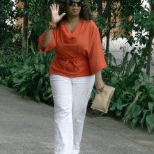 Oprah Winfrey arriva ad un party