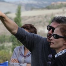 Sergio Castellitto e Margaret Mazzantini sul set del film La bellezza del somaro