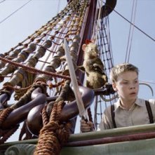 Will Poulter in una sequenza de Le cronache di Narnia: Il viaggio del veliero