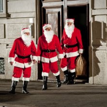 Aldo, Govanni e Giacomo, protagonisti de La banda dei Babbi Natale