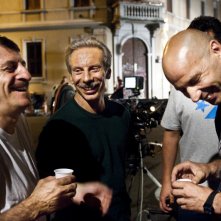 Aldo, Govanni e Giacomo sul set de La banda dei Babbi Natale
