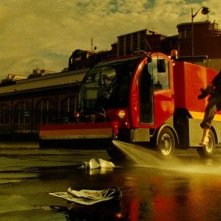 Dany Boon in una sequenza del film L'esplosivo piano di Bazil