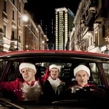 Il trio Aldo, Govanni e Giacomo ne La banda dei Babbi Natale
