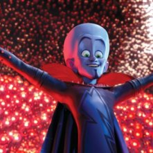 Il supercattivo in un momento di megalomania nel film Megamind