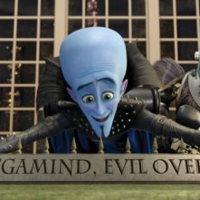 L'ambizioso Megamind con il braccio destro Minion nel film Megamind
