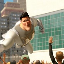 Metro Man raccoglie le ovazioni dei fan nel film Megamind