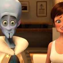 Roxanne con il protagonista del film Megamind