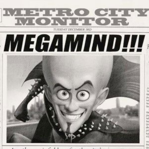 Una sequenza del film Megamind