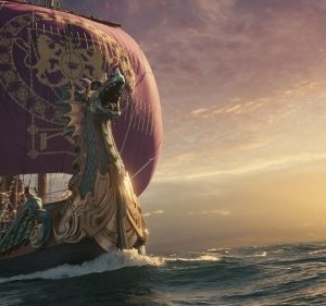 Un'immagine della maestosa imbarcazione del fantasy Le cronache di Narnia: Il viaggio del veliero