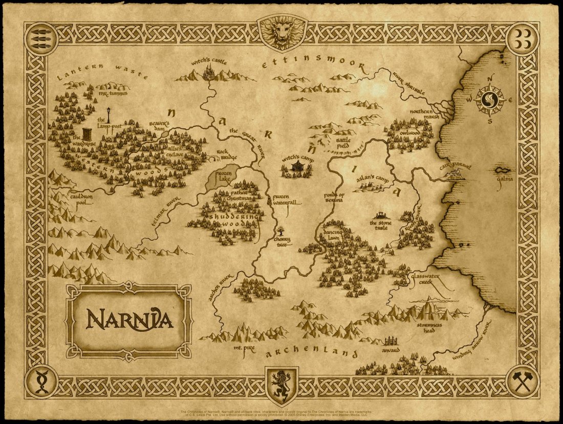 Wallpaper Mappa De Le Cronache Di Narnia Il Leone La Strega E L Armadio 186783