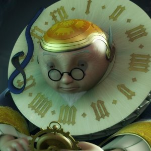 Il Grande Orologiaio in una scena della serie Il Piccolo Principe