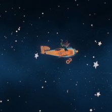 In viaggio tra i pianeti in una scena della serie Il Piccolo Principe