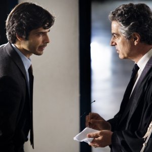 Marco Bocci e Danilo Nigrelli in una scena del nono episodio di Romanzo Criminale 2