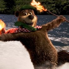 Un acrobatico Yoghi nel film Yogi Bear 3D