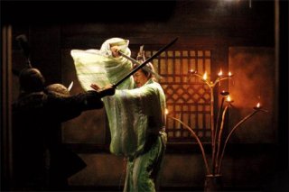 Una scena del dramma cinese Sacrifice