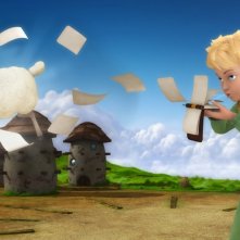 Una suggestiva scena della serie d'animazione Il Piccolo Principe