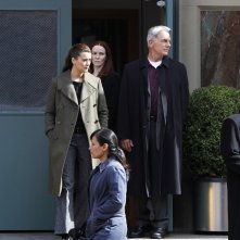 Cote de Pablo e Mark Harmon in una scena dell'episodio False Witness di NCIS