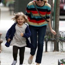 Michelle Williams sul set del film Blue Valentine con la figlia Matilda Ledger