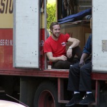 Ryan Gosling con Michelle Williams sul set del film Blue Valentine