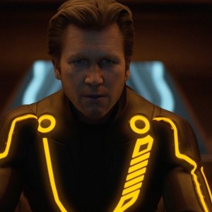 Un irriconoscibile Jeff Bridges alias Clu in Tron Legacy